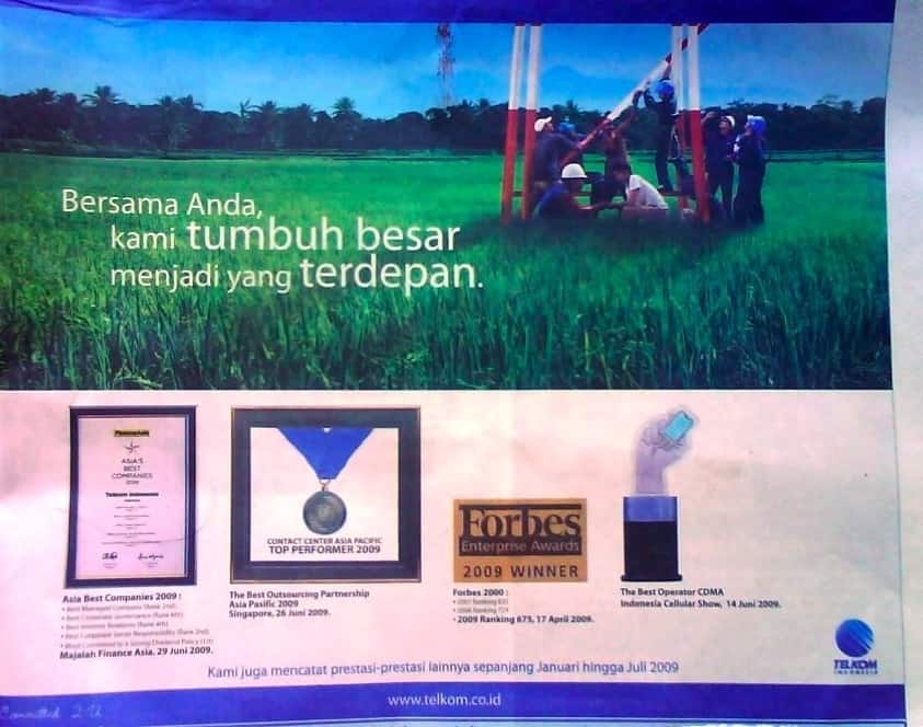 Iklan Telkom sawah